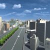 【3D都市】新潟市、万代～新潟駅ドローン遊覧飛行を制作